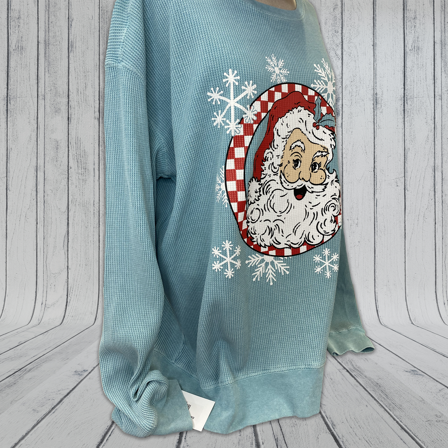 Santa Waffle Crew Sweatshirt
