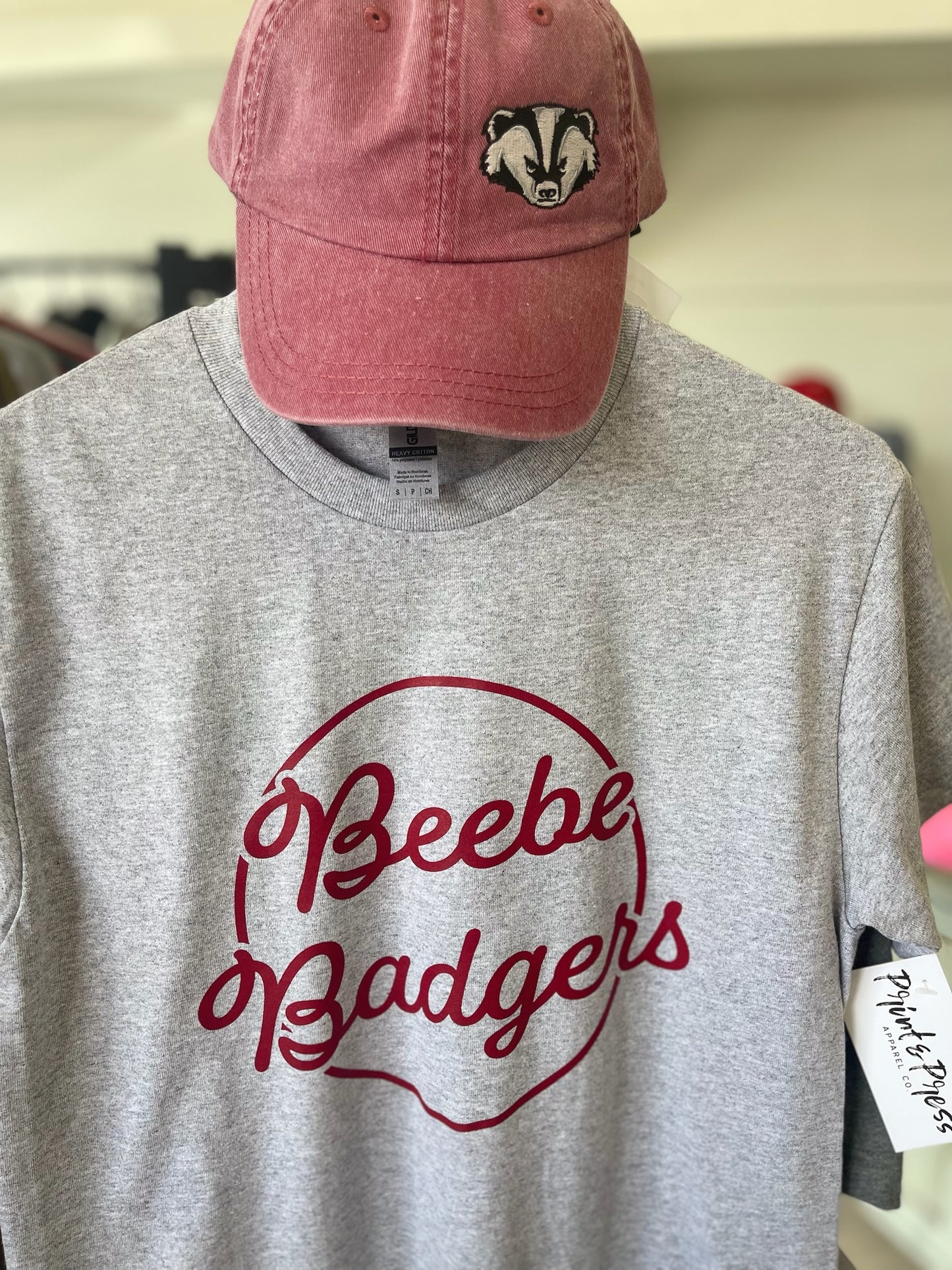 YOUTH-Beebe Badgers Circle Cursive