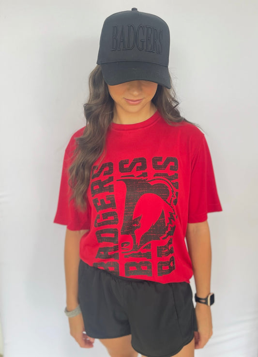 Badger Block Tee-Moisture Wicking