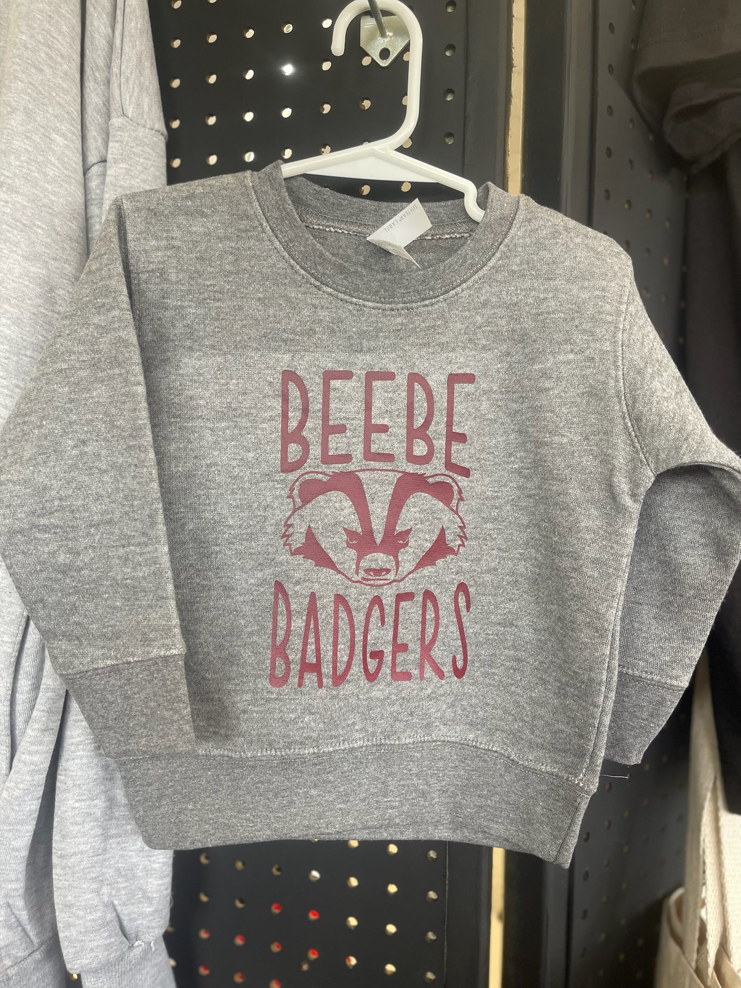 Cutesy Beebe Badgers Sweatshirt-Toddler