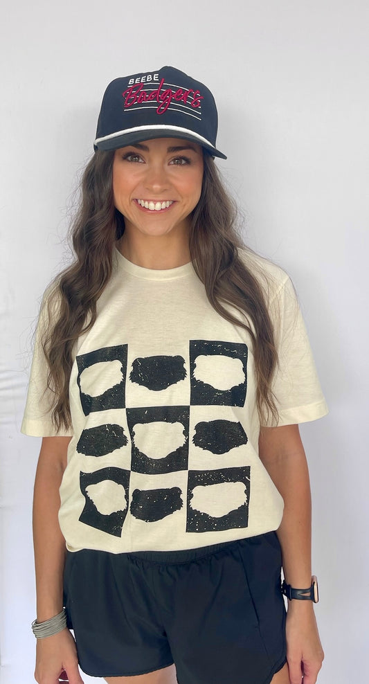 Checkered Badger Tee