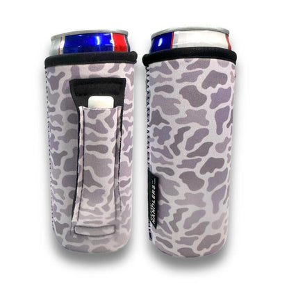 Snow Camo 12oz Slim Can Handler™