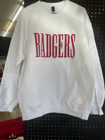 Puff Serif Badgers-Sweatshirt