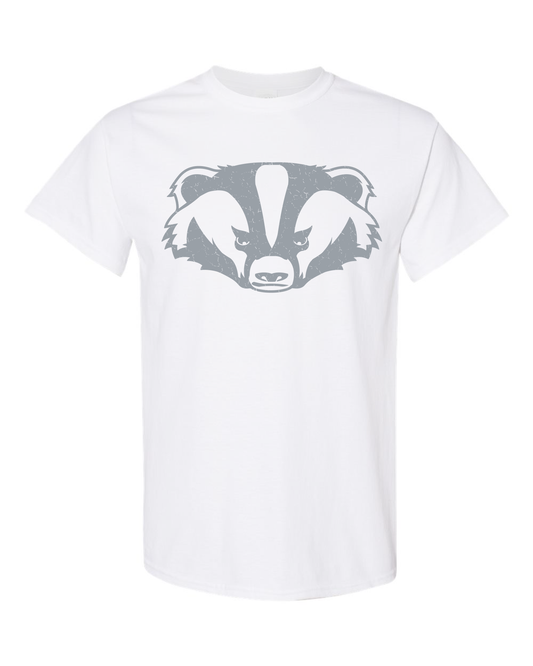 Adult - Distressed Badger Head T-shirt