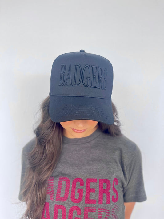 Badgers Blackout Trucker Hat