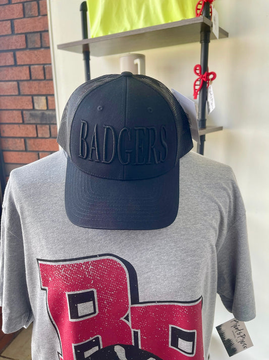 Badgers Blackout Meshback Trucker Hat