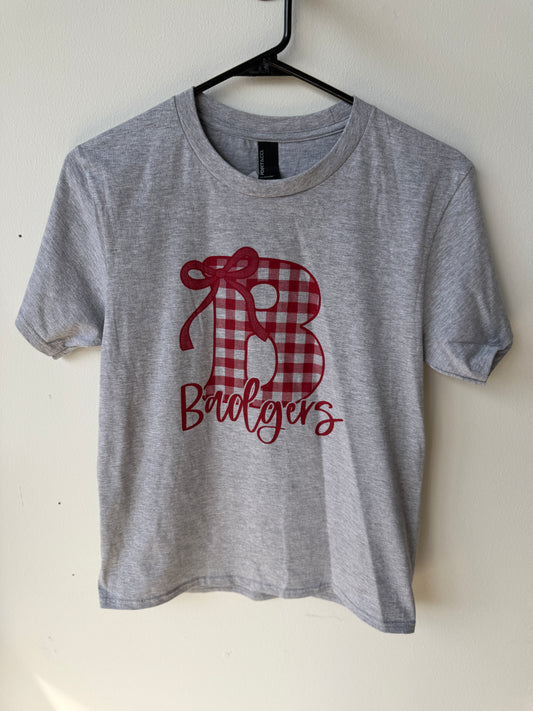 TODDLER-Gingham Badgers Tee