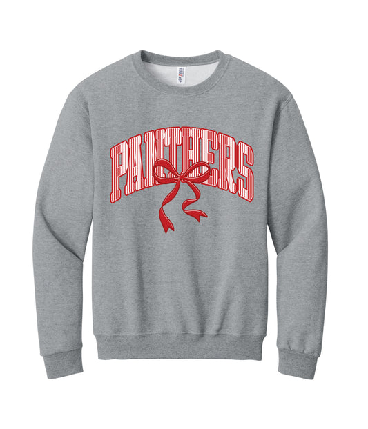 Panthers Bow Sweatshirt-PREORDER