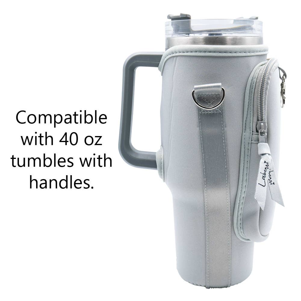 40 oz Tumbler "Handle" Bag - Stone